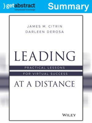 cover image of Leading at a Distance (Summary)